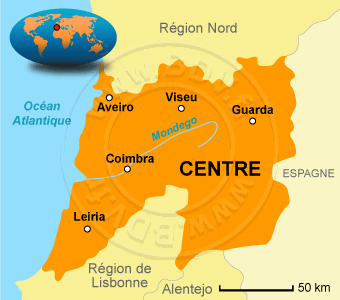 Carte de la Region Centre