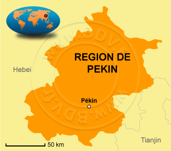 Carte de la RÃ©gion PÃ©kin
