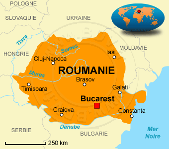 Carte de la Roumanie