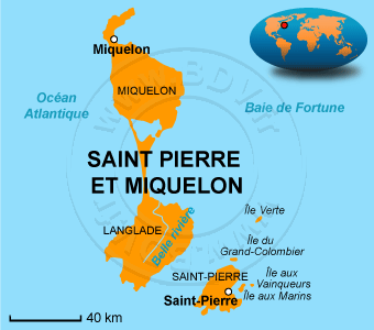 Carte de Saint-Pierre et Miquelon