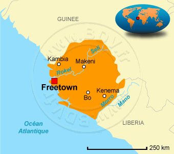 Carte du Sierra Leone