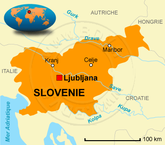 Carte de la SlovÃÂ©nie
