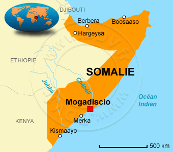 Carte de la Somalie