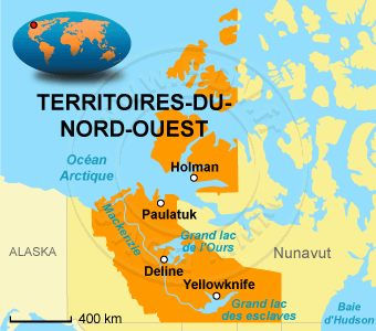 Carte des Territoires du Nord-Ouest