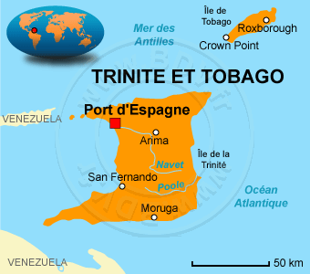 Carte de TrinitÃÂ©-et-Tobago