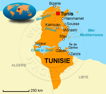 tunisie carte touristique