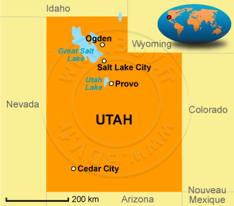 Carte de l' Utah