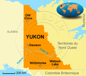 Carte du Yukon
