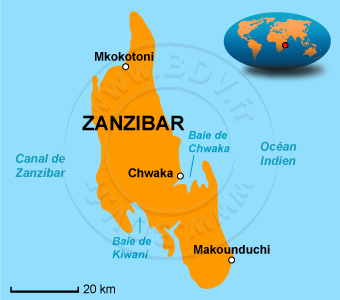 Carte de Zanzibar