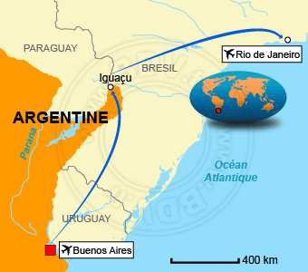 Carte circuits Argentine