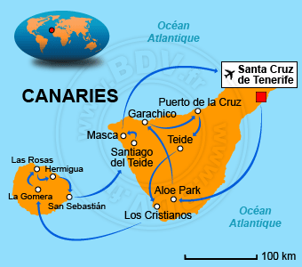 Carte circuits Canaries
