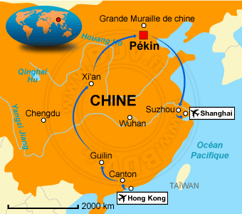 Carte circuits Chine