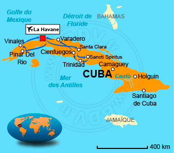 Carte circuits Cuba