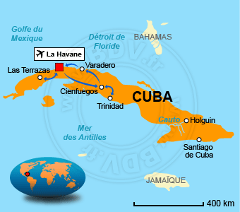 Carte circuits Cuba