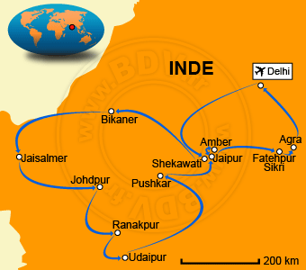 Carte circuits Inde