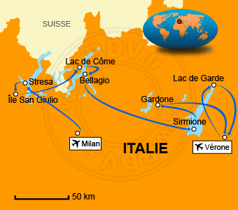 Carte circuits Italie