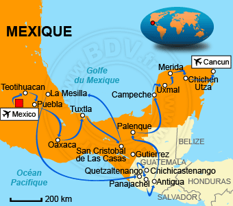 Carte circuit Cancun