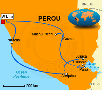 Carte circuit Lac-titicaca