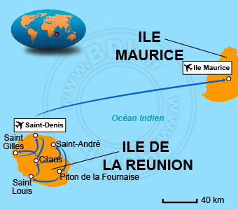 Carte circuits Réunion