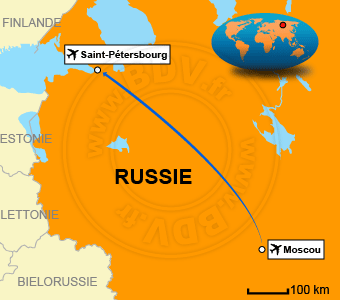 Carte circuits Russie